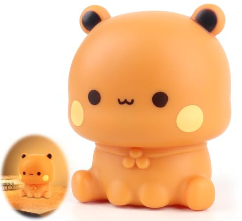 XUXLEKK bubu dudu Nachtlicht, süßes Panda-Nachtlicht, LED Kinder Panda Nachtlampe, Cute bubu dudu Touch-Steuerung Silikon Nacht Licht Baby, 3 Modi Dimmbares Nachtlampe für Mädchen, Jungen