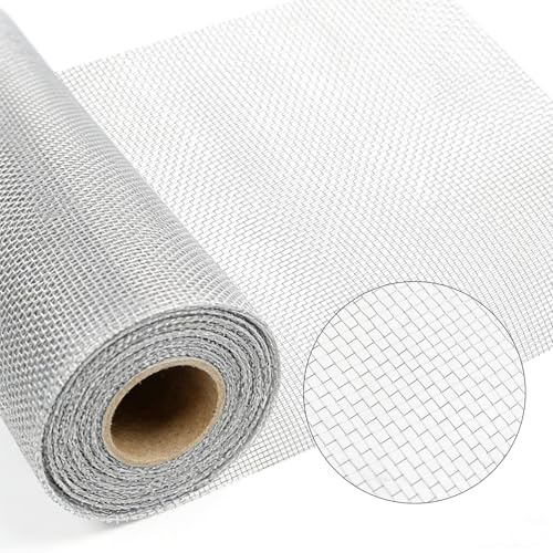 NBYTLT DIY Fly Screens, 1m x 30m 304 Stainless Steel Insect Mesh, 20 MeshTear Resistant Cuttable Wire Mesh Roll, for Door, Patio Screens, Cabinet