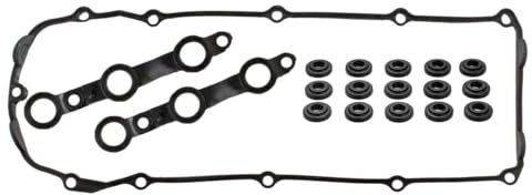 Gutol 11129070990 Juego de Juntas de Tapa de válvulas, Juego de Juntas de Tapa de balancines, Juego de Sellos de Pernos de Goma para BMW Serie 3 5 X3 X5 E36 E46 E39 E83