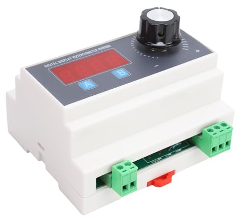 Zerodis Potenziometro Programmabile con Display Digitale, Materiale PC, Display a 4 Cifre, Potenza 2 W, per Applicazioni con Controller di velocità e Inverter PLC