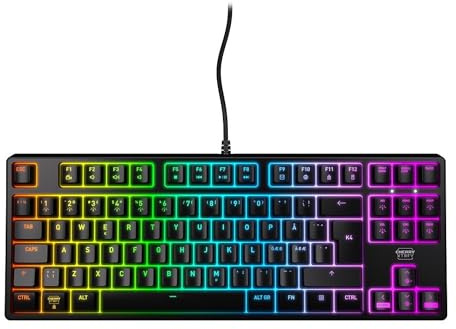 CHERRY XTRFY K4V2 RGB TKL, Kabelgebunden, USB, Mechanischer Switch, QWERTY, RGB-LED, Schwarz