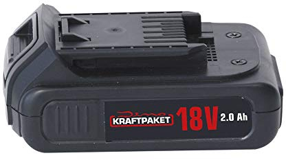 Dino KRAFTPAKET AKKU 18v 2Ah für Akku-Schlagschrauber 130200 130201 Werkzeug-Akku 18V 2Ah Li-Ion schwarz