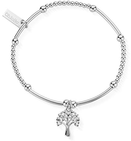 ChloBo Cute Mini Heart Tree of Life Bracelet SBCM690
