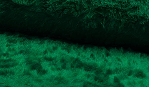 Fabrics-City Grasgrün kuschelfell teddyfell kurzhaarig - weiches plüschstoff, zottelfell, fellimitat für basteln, nähen, dekoration, kinder, diy, bekleidung, tierpelzstoff stoff, 5118