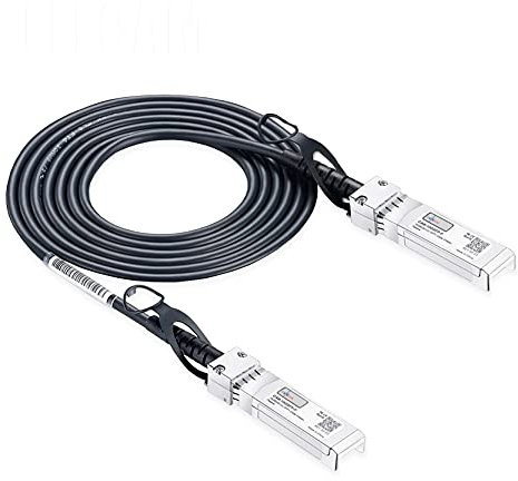 Elfcam - 1M 10G SFP+ auf SFP+ DAC kompatibel 10G DAC SFP+ zu SFP+ kompatibles Kupfer passiv 30AWG Twinax Kabel, Kompatibel für Cisco, Juniper, Mikrotik, Huawei (1 M X 4 Stück)