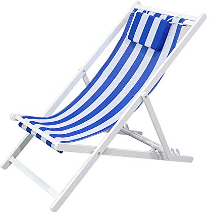 WUTONG Garden Loungers Texteline Sitz Klappstühle Indoor Balkon Stuhl für Camping Verstellbare Rückenstütze - Leichtgewicht