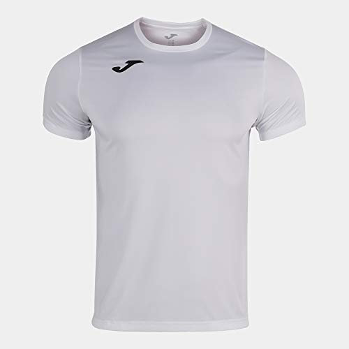 Joma Hombre Camiseta de Running, Blanco, XXL