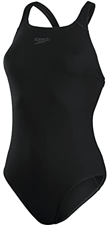 Speedo Damen Eco Endurance+ Medalist Schwimmanzug, Schwarz, 46
