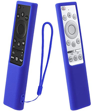 Étui de Protection en Silicone pour Samsung Télécommande Vocale, BN59-01311B BN59-01311H, Housse Coque pour Samsung Télécommande, Antidérapage, Antisismique, Lavable (Bleu)