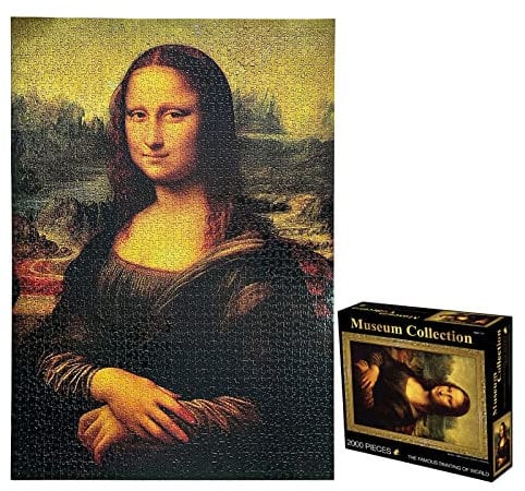 TINYOUTH 2000 Teile Puzzles 《Mona Lisa》 Museum Kollektion Puzzle, 70x100CM 2mm Dicke Berühmte Gemälde Puzzle für Erwachsene Kinder 14+