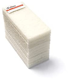 The Tile Doctor Multipurpose Scrub Pad - Ideal for Bathroom, Kitchen & Floor Cleaning - Non-Scratch Dish Sponge & Shower Scrubber - Non Abrasive - (White - Light Duty, 6 Pack)