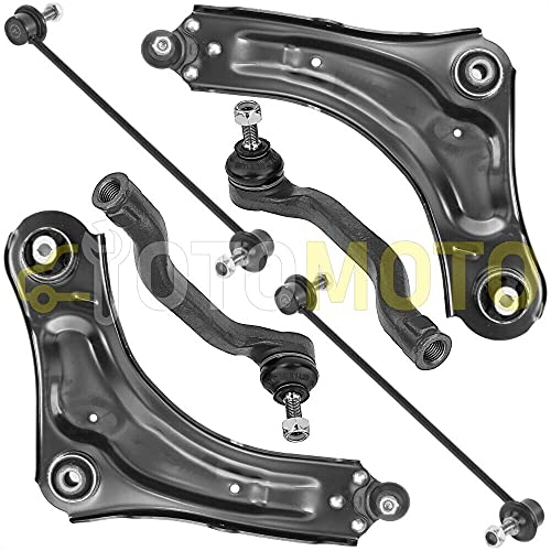 TEILEX Querlenker Vorderachse passend MEGANE III SCENIC III 6-teilig schwarz legierter Stahl Fahrwerksspezifisch 2 Count