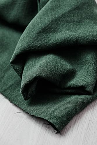 Mara Tencel Leinen-Mischgewebe, Dunkelgrün, Meterware