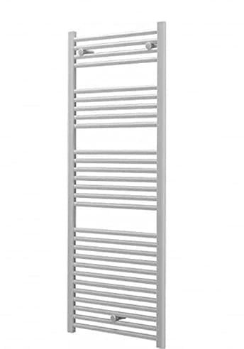 Fácula - Radiador Toallero DE Agua Ocean Cromado 1420x500mm | (NO Eléctrico) | 3 Soportes+purgador | Conexiones 3x1/2