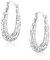 Ohrringe Silber 925, Silber Ohrringe Creolen für Damen, Silber Filigran Creolen Hohle Ovale Creolen Kleine Hypoallergene Filigran Ohrringe Sterling Silber für Damen Frauen Mädchen Schmuckgeschenke