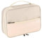 ACOPTON Cable Organizer Bag, Double Layer Multipurpose Electronic Organizer Waterproof Electronic Accessories Storage Case Removable Bulkhead Easy Carry Fit for Cable,Charger,USB,Power Bank(Beige)