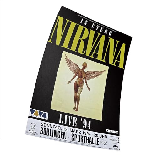 NA Nirvana for a Concert on the In Utero Album Tour -- Germany Poster 38 cm x 58 cm Poster (15 x 23 Zoll) Geschenk ohne Rahmen