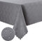 Homaxy PU Tischdecke Abwaschbar Lotuseffekt Hochwertig (350g/m²) Eckig 100 x 140 cm Tischtuch Ornamente Tafeldecke Wasserabweisend Tischwäsche Fleckschutz pflegeleicht, Grau