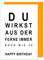 Edition Seidel Premium Geburtstagskarte mit Umschlag. Glückwunschkarte mit Spruch Billet Happy Birthday Grusskarte Mann Frau (G3391 SW023)