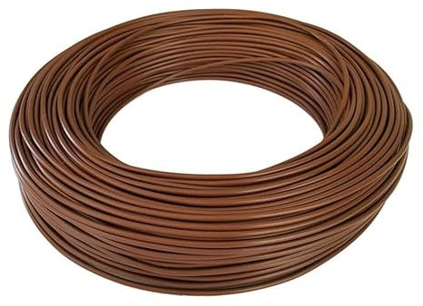 CAVO CORDINA UNIPOLARE CPR FS17 2,5 mm FILO ELETTRICO EX N07VK CAVI ELETTRICI VARI TAGLI METRO (50 metri, Marrone)