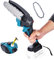 KATSU FIT-BAT 21V Brushless Cordless Chainsaw 6 Inch with Extra Chain and Manual Oil Pump, for Garden Tree Branches Pruning Wood Cutting, No Battery and Charger