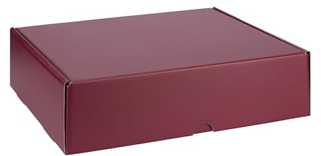 Caja de vinos extendida de cartón para botellas de vino - Portabotellas - Caja - Ginkgo Box, burdeos, 3 Bottiglie, Funda