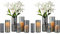 Glasseam Grand Vase En Verre Gris : 12pcs Vases Cylindriques Modernes Pour Salon DéCorations De Table Centrepiece - Vases Ouragan Pour DéCoration Roses Tulipes Pampas Bougeoirs DéCoratifs (15/20/25cm)
