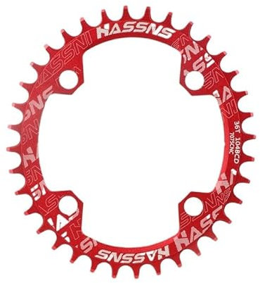 Platos para Bicicletas Anillo de Cadena de Bicicleta de montaña, Corona Ovalada, Corona 104bcd, 30, 32, 34, 36, 38, 40, 42 Dientes, Plato de Bicicleta de montaña, piñón Redondo for Ciclismo (Size : 4