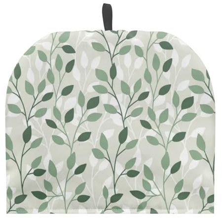 NETILGEN Tea Pot Cosy Dust Proof Insulating Tea Pot Cozies for Teapots Kitchen Accessories Home Table Decorative Teapot Warmer Teapot Cozies Tea Cover, Leaf Green