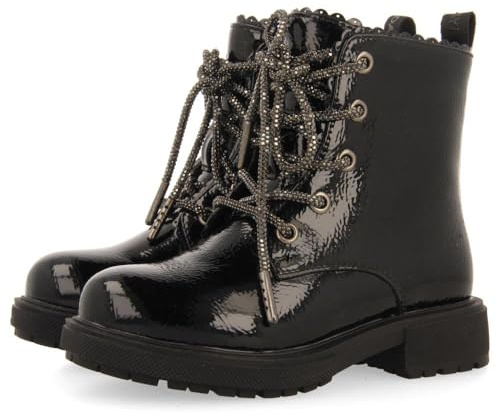 GIOSEPPO Zilina, Stivaletti Bassi con Lacci Bambina, Nero, 25 EU