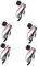 BESTonZON 5 Sätze Mini-Mikrofon Handmikrofon Gesangszubehör asmr Aufnahme mikrofon Tiny Microphone Kinderkopfhörer Headset singendes Mikrofon Telefonzubehör Handheld kleines Mikrofon Mühle