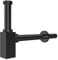 SPARES2GO Square Bottle Sink Basin Trap 40mm / 1.5 Luxury Brass Adjustable Deodorant Waste Pipe Outlet (Matt Black)