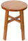 Gsycle Kleiner Sitzhocker für Kinder, Kleiner Holzhocker, Kinderbank, Fußstütze, Rasierhocker, Aufbewahrungsregal, kurzer Fußhocker für Heim- und Wohnzimmerbedarf (Mittelgroßer runder Bambushocker)
