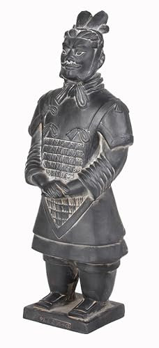 Vinbcorw C,40cm, Statue de Guerriers Chinois en Terre Cuite, Statue d'art de Bureau en Argile, Soldats et Guerriers Chinois, modèles de Statue d'art, décoration de la Maison, Ornements