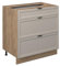 Vicco Küchenunterschrank Fame-Line, GrauBeige, 80 cm mit 3 Schubladen, ohne Arbeitsplatte