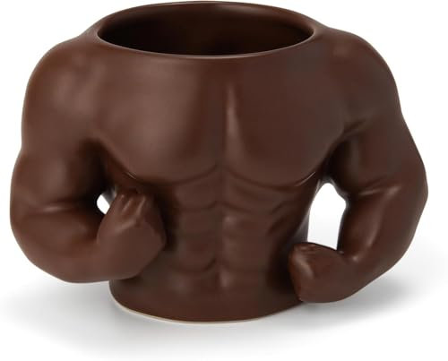 SGerste Taza de café muscular 3D, entrenamiento muscular, fitness, dieta Little Miss Weights Diet, tazas de café divertidas de humor, taza de cerámica novedosa para mujeres y hombres, amantes del