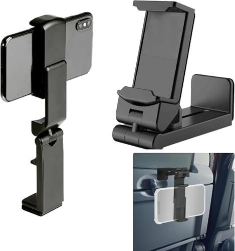 Airplane in Flight Phone Holder Airplane Phone Holder for Seatback, Portable 360° Rotating Travel phone holder Adjustable Flight Travel Phone Mount with Non-Slip Grip, Universal Compatible 4-6.9 Inch