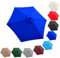 QIQVIV Toile De Rechange pour Parasol De 200/270/300 Cm, pour Parasol Déporté À 6 Baleines/8 Baleines(Sapphire Blue,(6Rib) 3.0m/118in)