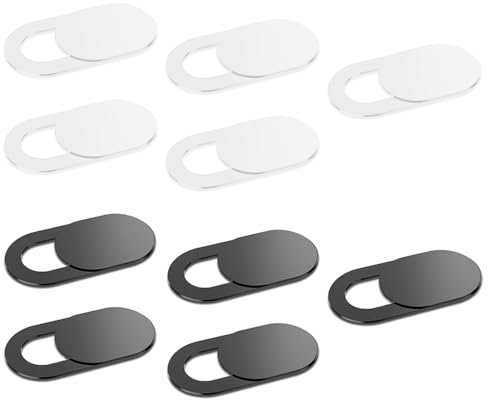 YCICHE 10 Stück Webcam Abdeckung, Slider Kamera Cover, Ultra Dünne Web Kamera Abdeckung Handy, Schutz Ihrer Privatsphäre, für Computer Laptop, MacBook Pro, Smartphone, PC, iPad Air, Handyzubehör