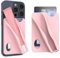 ZKGYUS Lipgloss handyhülle, Kartenhalter Hülle für Smartphone, Selbstklebend, Aufklebbare Silikon Kreditkarten Tasche, Karten-Halter kompatibel mit iPhone, Samsung, Galaxy