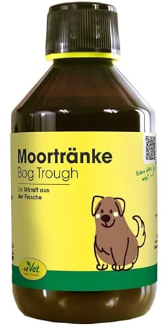 cdVet Moortränke 250 ml | Reines Naturmoor für Hunde und Katzen - organische Substanz aus Urpflanzen