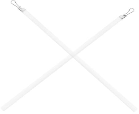 HOOTNEE 2 Stücke Gardinenstange mit Haken Transparent Vorhangzubehör für Einfache Montage Ersatzteil für Vertikaljalousien für Wohnräume