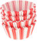 TOPPERFUN 100Pièces Papier pour Muffins Rouges Blancs Moules à Cupcakes Résistants Chaleur pour Pâtisseries Événements Festifs