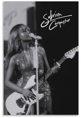 QPKNZNBAR Sabrina Carpenter Poster Music Singer Vintage Für Zimmer, Ästhetische Leinwand-Wandkunst, Schlafzimmer-Dekor Posters 12x18inch(30x45cm)