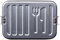 Rammstein Lunchbox Denn du bist was du isst metallic, Offizielles Band Merchandise Brotdose