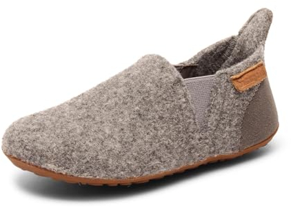 Bisgaard Unisex Kinder wol sailor Slipper, Grau, 35 EU