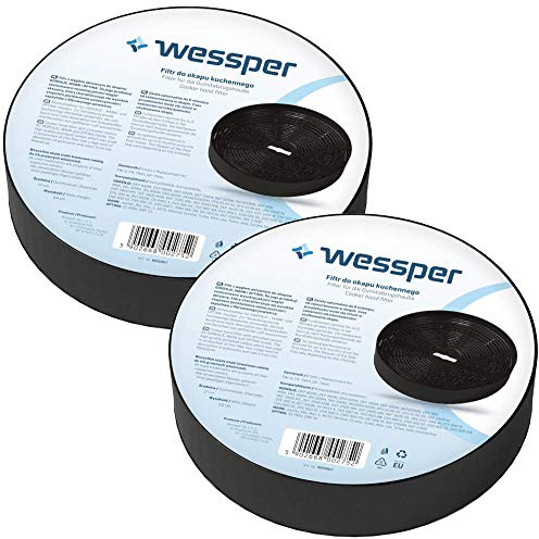 ✧WESSPER® Filtro per cappa MAAN Corona (tondo, carbone)