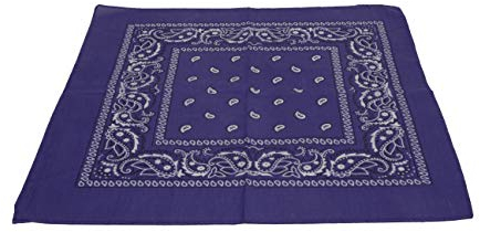 Macahel Halstuch/Bandana aus Baumwolle, Paisley-Design, violett, Einheitsgröße