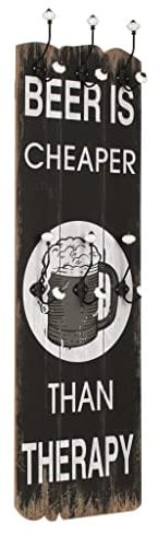 vidaXL Appendiabiti da Parete 6 Ganci Multicolore Attaccapanni Porta Abiti