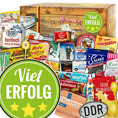 Viel Erfolg/DDR Adventskalender/Adventskalender mit Ostprodukten 2024 2025